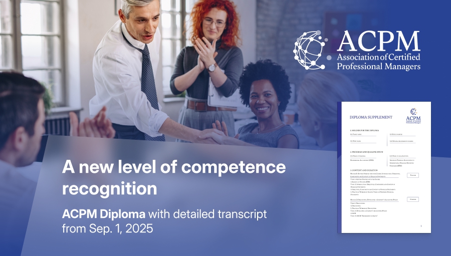 A New Level of Competence Recognition: ACPM Diploma with Detailed Transcript from 01.09.2025