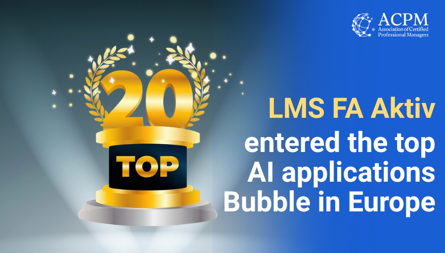 LMS of the Financial Academy Aktiv has been included in the ranking of the UK’s Top 20 AI Applications on Bubble
